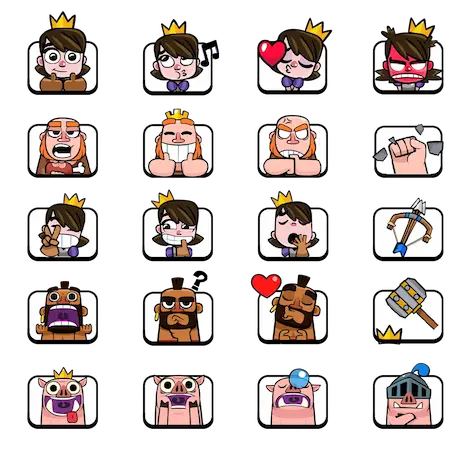 clash royale emotes qr code