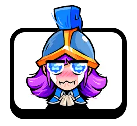 Sad Musketeer Clash Royal Emote QR